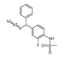 N-[4-[azido(phenyl)methyl]-2-fluorophenyl]methanesulfonamide Structure