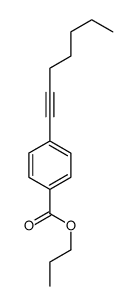 propyl 4-hept-1-ynylbenzoate Structure