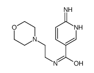 6-amino-N-(2-morpholin-4-ylethyl)pyridine-3-carboxamide结构式