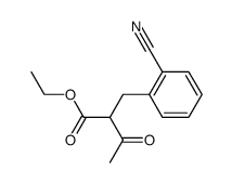 2-(2-cyano-benzyl)-acetoacetic acid ethyl ester结构式