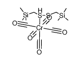 [bis(trimethylsilylmethyl) disulfide-S]pentacarbonylchromium(0)结构式