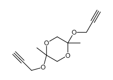 2,5-dimethyl-2,5-bis(prop-2-ynoxy)-1,4-dioxane Structure