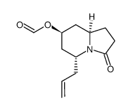 (5R,7S,8aR)-5-allyl-3-oxooctahydroindolizin-7-yl formate结构式