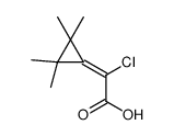 2-chloro-2-(2,2,3,3-tetramethylcyclopropylidene)acetic acid结构式