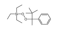 (3,3-dimethyl-2-phenylbutan-2-yl)peroxy-triethylsilane结构式