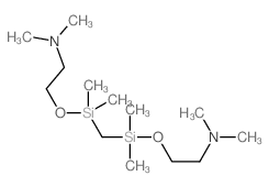 2-[(2-dimethylaminoethoxy-dimethyl-silyl)methyl-dimethyl-silyl]oxy-N,N-dimethyl-ethanamine structure