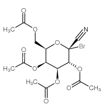 2,3,4,6-TETRA-O-ACETYL-1-BROMO-1-DEOXY-BETA-D-GALACTOPYRANOSYL CYANIDE structure