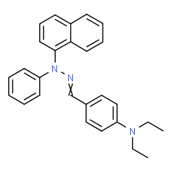 4-(diethylamino)benzaldehyde 1-naphthylphenylhydrazone结构式