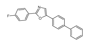 2-(4-fluorophenyl)-5-(4-phenylphenyl)-1,3-oxazole Structure