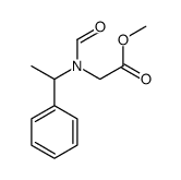 methyl N-formyl-N-(1-phenylethyl)glycinate结构式