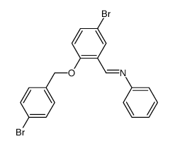 N-[5-Brom-2-(4-brombenzyloxy)benzyliden]phenylamin结构式