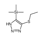 (5-ethylsulfanyl-2H-triazol-4-yl)-trimethylsilane结构式