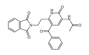 N-{5-benzoyl-6-[1-(1,3-dioxo-1,3-dihydro-2H-isoindol-2-yl)ethyl]-2-oxo-1,2-dihydropyridin-3-yl}acetamide Structure