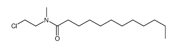 N-(2-chloroethyl)-N-methyldodecanamide structure