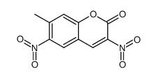 7-methyl-3,6-dinitro-coumarin Structure