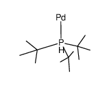 palladium,tritert-butylphosphane Structure