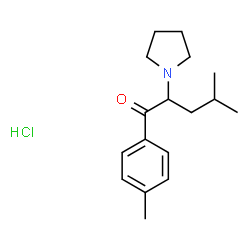 4-methyl-α-Pyrrolidinoisohexanophenone (hydrochloride)结构式