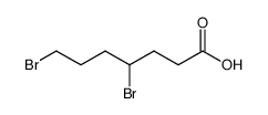 4,7-dibromo-heptanoic acid Structure