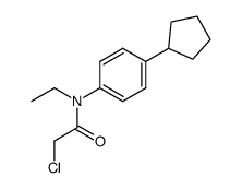 N-(4-cyclopentylphenyl)-N-ethylchloroacetamide结构式