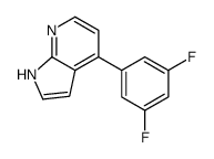 4-(3,5-difluorophenyl)-1H-pyrrolo[2,3-b]pyridine结构式
