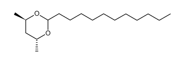 (4R,6R)-4,6-dimethyl-2-undecyl-1,3-dioxane结构式