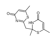2-((2,6-dimethyl-4-oxo-3,4-dihydro-2H-1,3-thiazin-2-yl)methyl)-6-methyl-4H-1,3-thiazin-4-one Structure