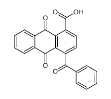 4-benzoyl-9,10-dioxo-9,10-dihydro-anthracene-1-carboxylic acid Structure