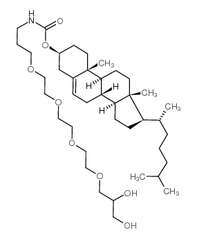 cholesteryl n-(15,16-dihydroxy-4,7,10,13-tetraoxa-hexa-decyl)carbamate picture