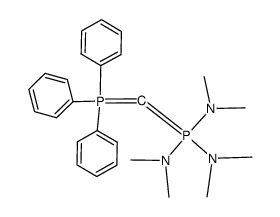 Tris(dimethylamino)<(triphenylphosphoranyliden)methylen>phosphoran Structure