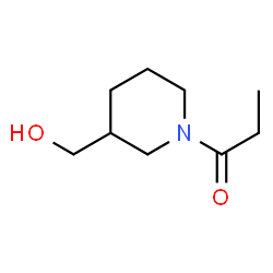 1-Propanone,1-[3-(hydroxymethyl)-1-piperidinyl]-结构式