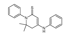 4-anilino-6,6-dimethyl-1-phenyl-5,6-dihydropyridine-2(1H)-thione结构式