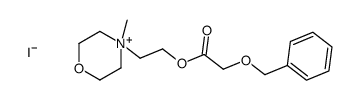 2-(4-methylmorpholin-4-ium-4-yl)ethyl 2-phenylmethoxyacetate,iodide结构式