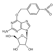 O6-(p-nitrobenzyl)guanosine结构式