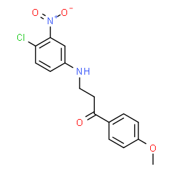 3-(4-chloro-3-nitroanilino)-1-(4-methoxyphenyl)-1-propanone Structure