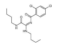 N-[N-butyl-C-(butylcarbamoyl)carbonimidoyl]-2,4-dichlorobenzamide结构式