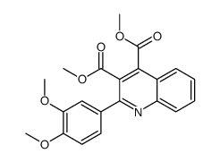dimethyl 2-(3,4-dimethoxyphenyl)quinoline-3,4-dicarboxylate结构式