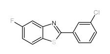 2-(3-chlorophenyl)-5-fluorobenzo[d]thiazole structure