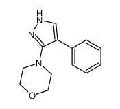 4-(4-phenyl-1H-pyrazol-5-yl)morpholine结构式