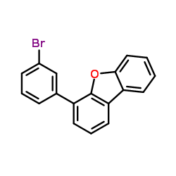 4-(3-溴苯基)-二苯并呋喃结构式