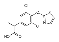 2-[3,5-Dichloro-4-(thiazol-2-yloxy)-phenyl]-propionic acid Structure