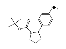 N-Boc-2-(4-aminophenyl)pyrrolidine Structure