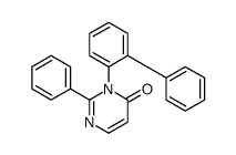2-phenyl-3-(2-phenylphenyl)pyrimidin-4-one结构式