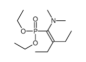 1-diethoxyphosphoryl-2-ethyl-N,N-dimethylbut-1-en-1-amine Structure