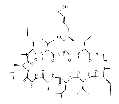cyclosporine metabolite M17结构式