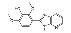 3-(1H-imidazo[4,5-b]pyridin-2-yl)-2,6-dimethoxyphenol结构式