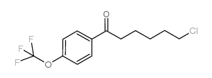 6-CHLORO-1-OXO-1-(4-TRIFLUOROMETHOXYPHENYL)HEXANE structure