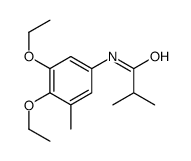 N-(3,4-diethoxy-5-methylphenyl)-2-methylpropanamide结构式