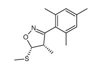 (4S,5S)-3-mesityl-4-methyl-5-(methylthio)-4,5-dihydroisoxazole Structure