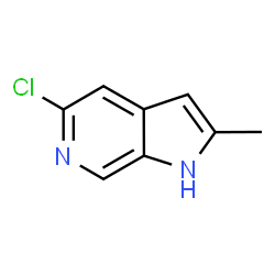 5-chloro-2-methyl-1h-pyrrolo[2,3-c]pyridine结构式