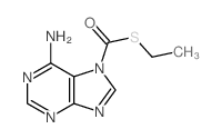 7H-Purine-7-carbothioicacid, 6-amino-, S-ethyl ester结构式